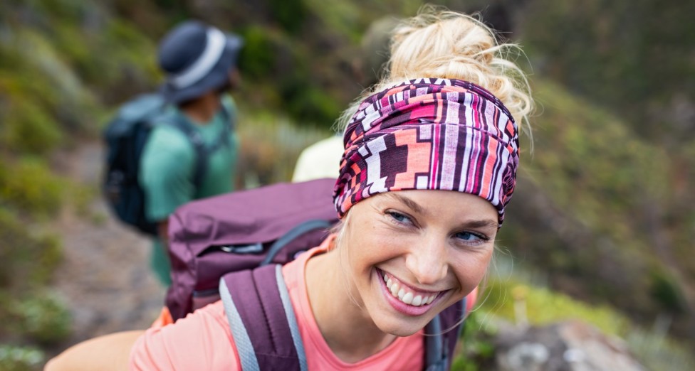 Bandana / Kleine Sjaal Roze - Wit |Shop Online | Snelle Levering